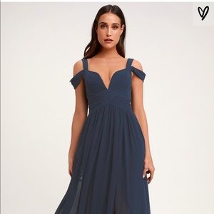 Lulus navy maxi dress